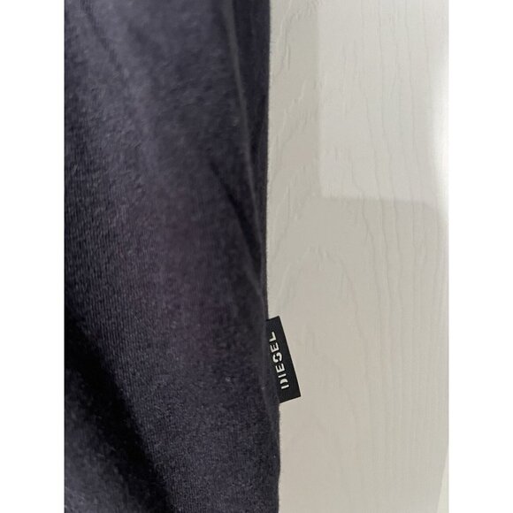 DIESEL TShirt Short Sleeve Crew Neck 100%Cotton Unisex Tee Black Size S - Picture 3 of 8